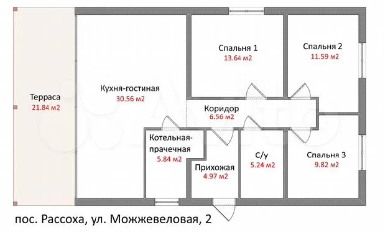 Планировка Дом под ключ в КП Зелёные Кварталы